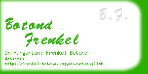 botond frenkel business card